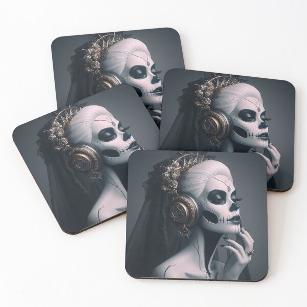 Item preview, Black Widow Bride Nun Hold Phone designed and sold by AiPoliviosArt.