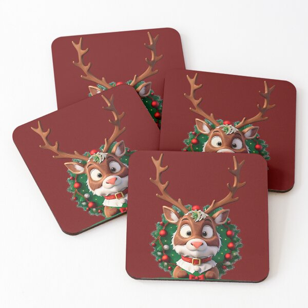 Item preview, christmas white reindeer designed and sold by D-dreams.