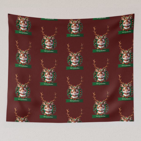Item preview, christmas white reindeer designed and sold by D-dreams.