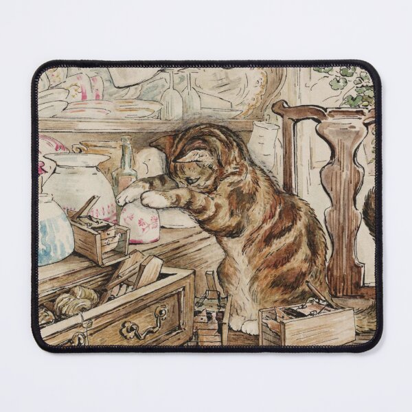 Item preview, Simpkin Looking for the Mice - The Tailor of Gloucester - Beatrix Potter designed and sold by forgottenbeauty.