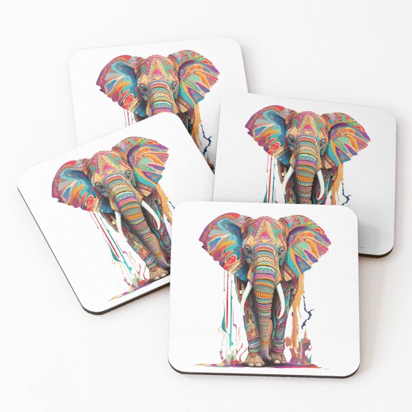Item preview, Psyquedelic African Savannah Elephant designed and sold by Beauty  Art Printable.