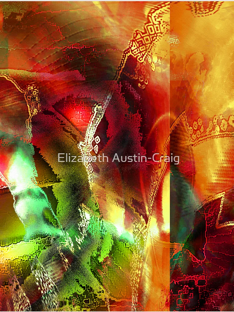 Aperçu 6 sur 6. Sweat à capuche oversize premium avec l'œuvre All Aglow créée et vendue par Elizabeth Austin-Craig.