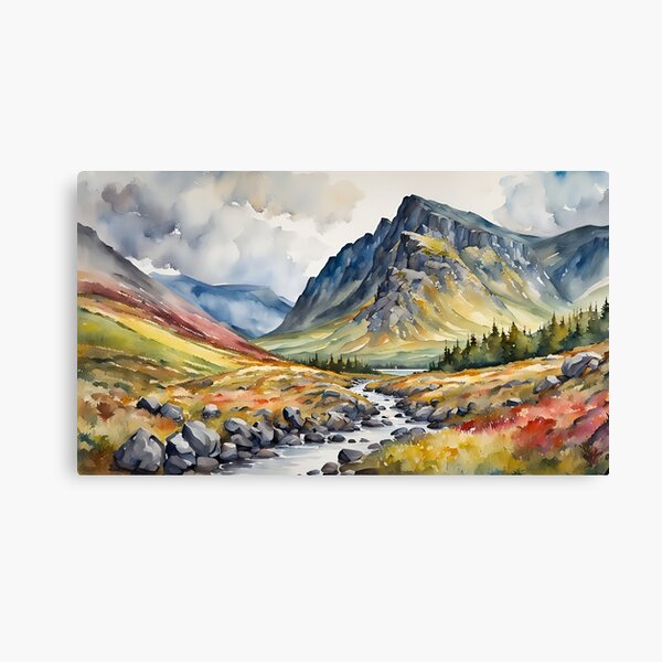 The Majestic Scottish Highlands - British Countryside Canvas Print
