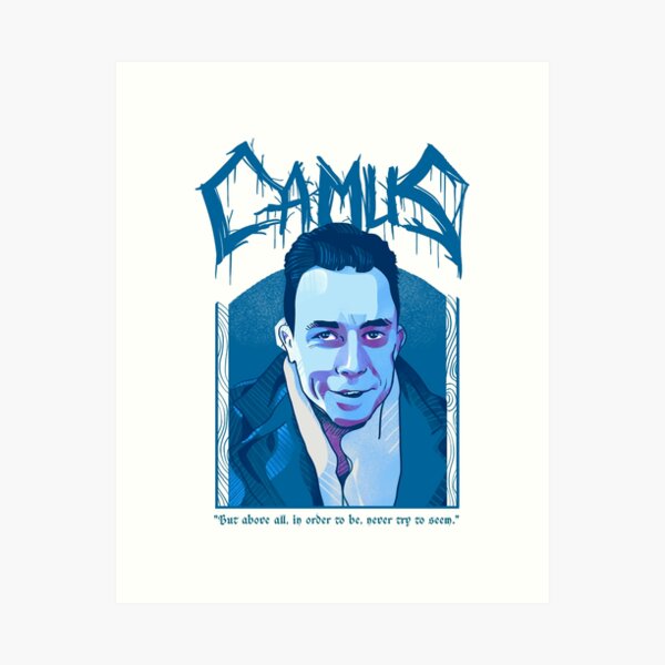 Aperçu de l'œuvre Albert Camus Metal, Toute Absurdité c'est Samuel créée et vendue par be-njo.
