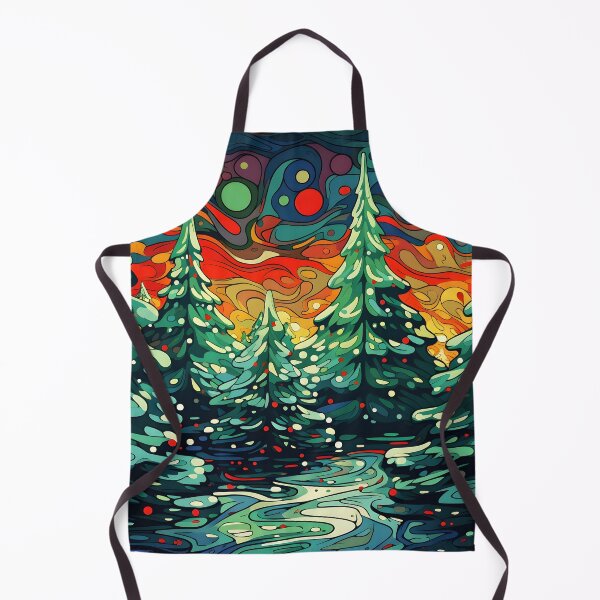 Item preview, Psychedelic Christmas tree holiday print designed and sold by dcrc.