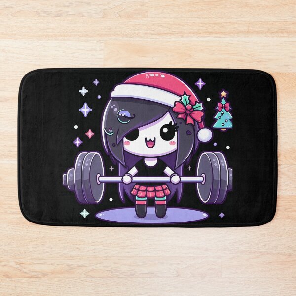 Item preview, Christmas holidays Cute Girl Lifting Barbell  designed and sold by ArsiStrenght.