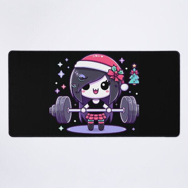 Item preview, Christmas holidays Cute Girl Lifting Barbell designed and sold by ArsiStrenght.