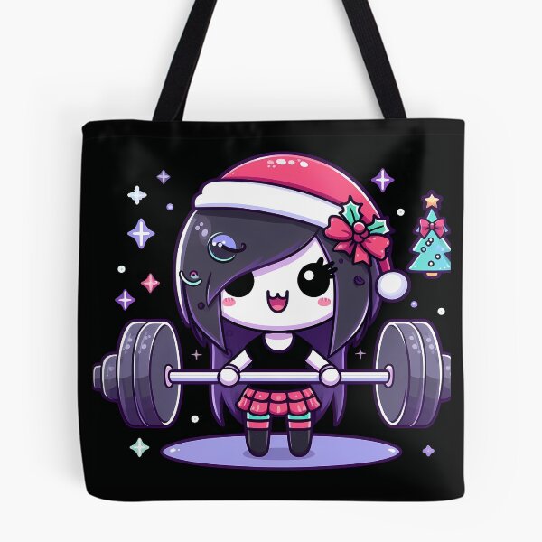 Item preview, Christmas holidays Cute Girl Lifting Barbell  designed and sold by ArsiStrenght.