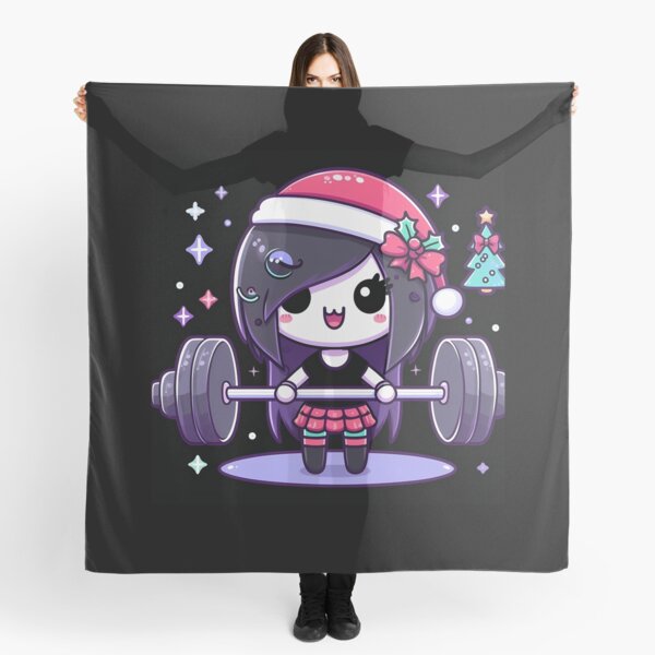 Item preview, Christmas holidays Cute Girl Lifting Barbell designed and sold by ArsiStrenght.