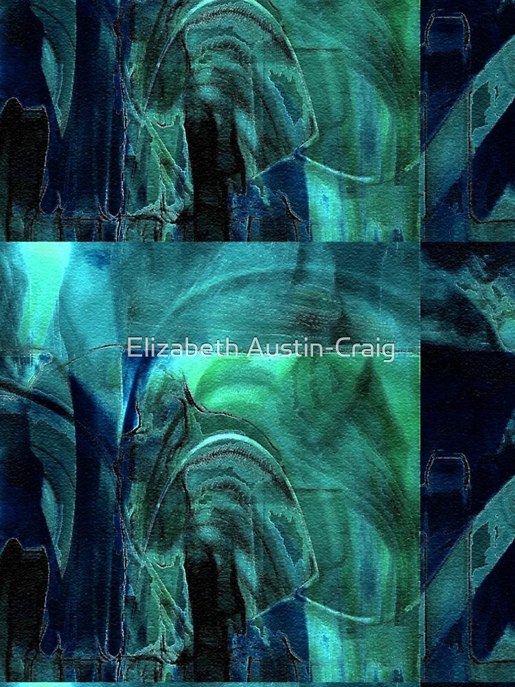 Imagen 5 de 5, Vestido acampanado con la obra Left Out In The Cold, diseñada y vendida por Elizabeth Austin-Craig.