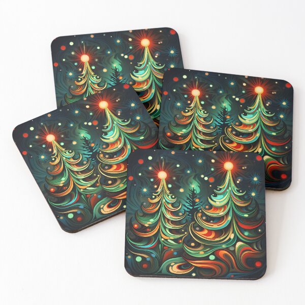 Artikelvorschau, Psychedelischer Weihnachtsbaum-Feiertagsdruck entworfen und verkauft von dcrc.