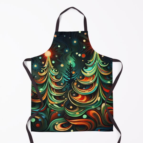 Item preview, Psychedelic Christmas tree holiday print designed and sold by dcrc.