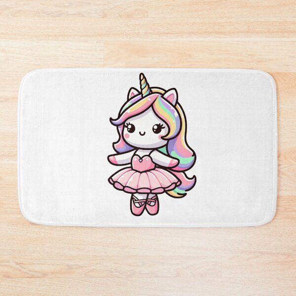 Item preview, Rainbow Unicorn Ballerina - Cute Kawaii Ballet Dancer Artwork, Ideal for Gifting designed and sold by PuffPuffPrint.