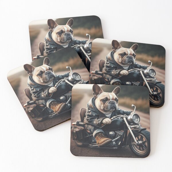 Item preview, French Bulldog Riding a Motorcycle designed and sold by CanArtVision.
