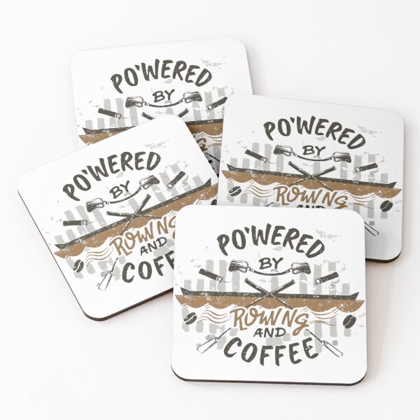 Item preview, Powered By Rowing and Coffee designed and sold by Rowing Meme Store.