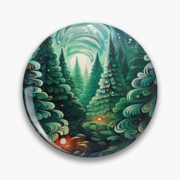 Item preview, psychedelic christmas tree holiday print designed and sold by dcrc.