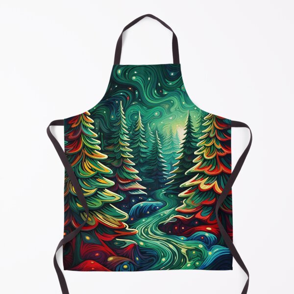 Item preview, psychedelic christmas tree holiday print designed and sold by dcrc.