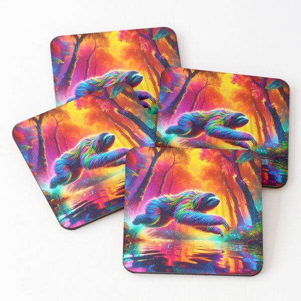 Item preview, Psychedelic Sloth Leap designed and sold by Matt's Artificial Nature.