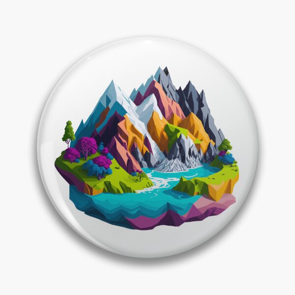 Item preview, Mountains landscape in 3D designed and sold by MamikonarsRB.