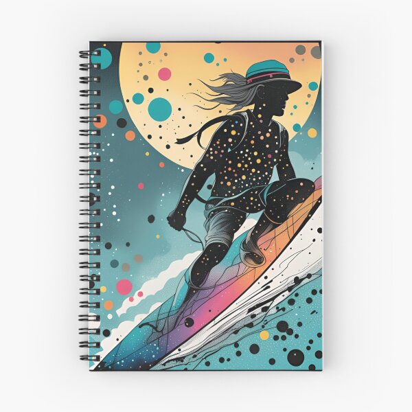 Item preview, Surfing with Bubbles and Dots designed and sold by Tw1nsAIArt.