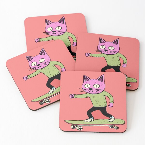 Item preview, Skateboarding Cat designed and sold by TheHellSong.