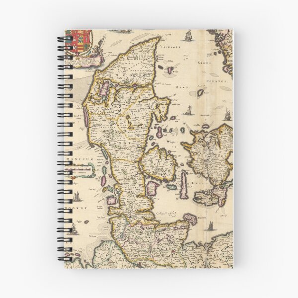 Item preview, Vintage Map of Denmark (1690) designed and sold by BravuraMedia.