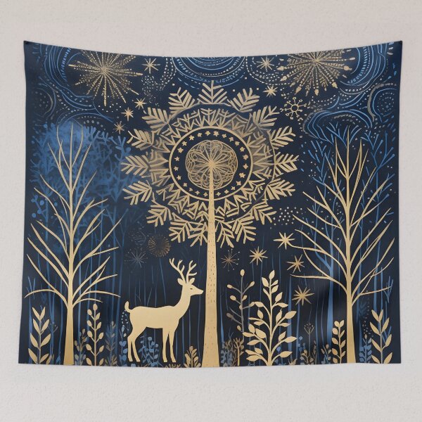 Item preview, christmas lino print holiday decor print designed and sold by dcrc.