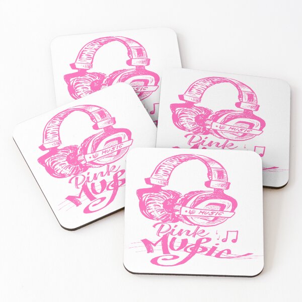 Item preview, Pink Headphones Music Note - Musical Notes  designed and sold by Chonguissa Fashion.