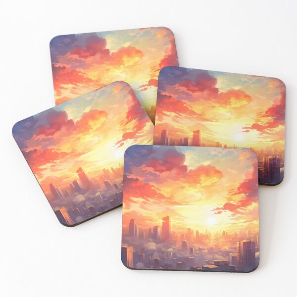 Item preview, Watercolor Wonders: A Bustling Skyline at Sunset designed and sold by Shirtastically.