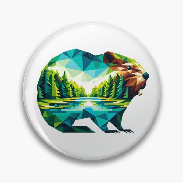 Item preview, beaver designed and sold by FarbenFabel.