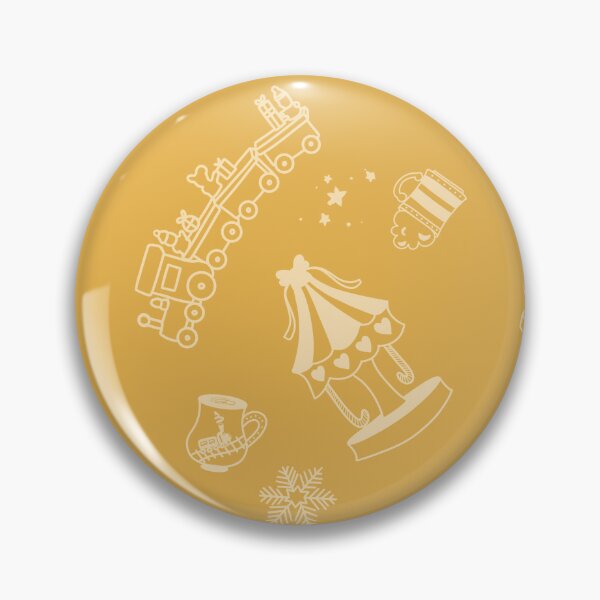 Item preview, Yellow Holiday Festival with Carousels, Trains, Hot Drinks, and Snow designed and sold by eloulamb.