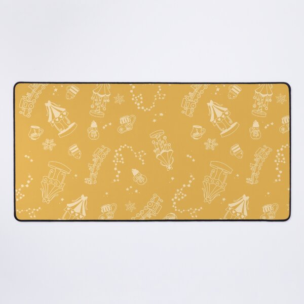 Item preview, Yellow Holiday Festival with Carousels, Trains, Hot Drinks, and Snow designed and sold by eloulamb.