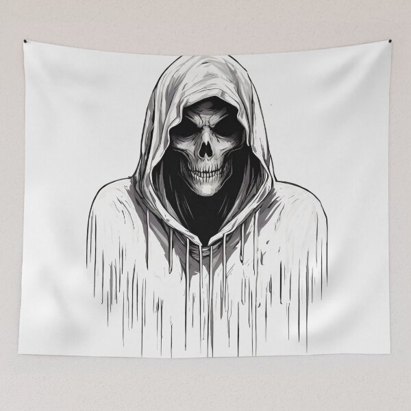 Item preview,  Skull in a hood designed and sold by StyleSketch.