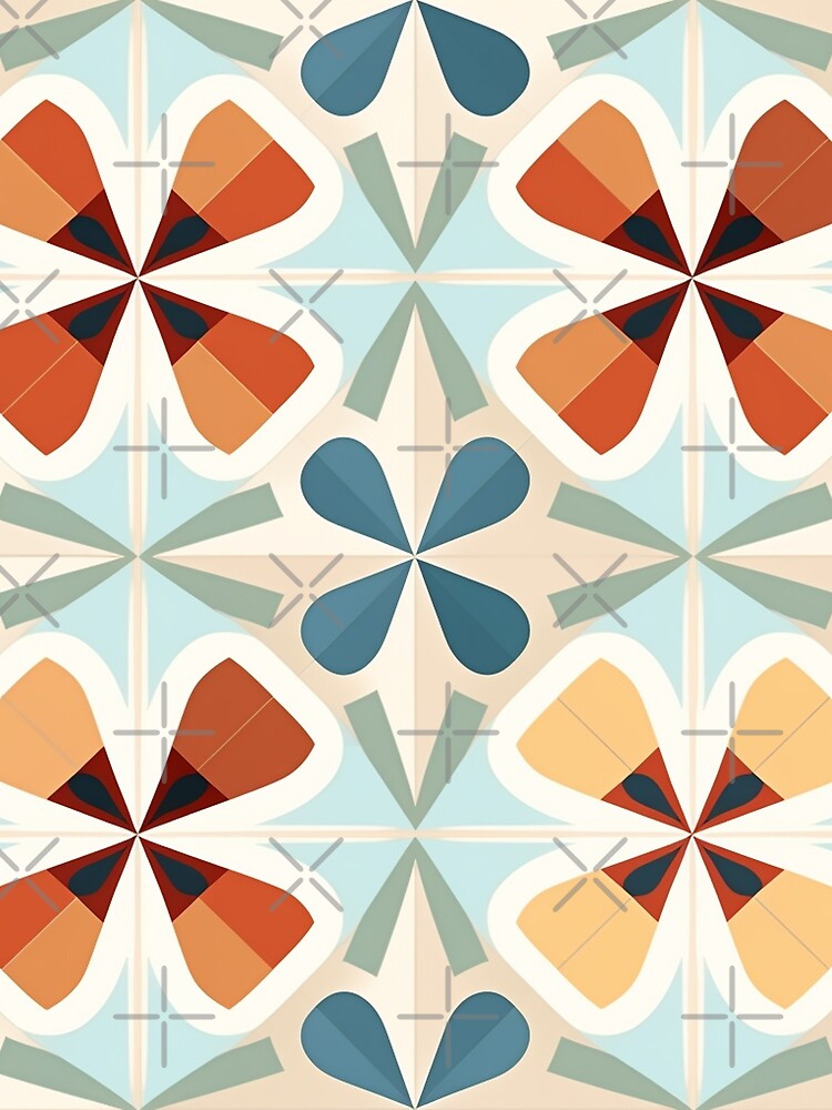Thumbnail 3 of 3, Scarf, Inlay Style Pattern designed and sold by SideSignal.
