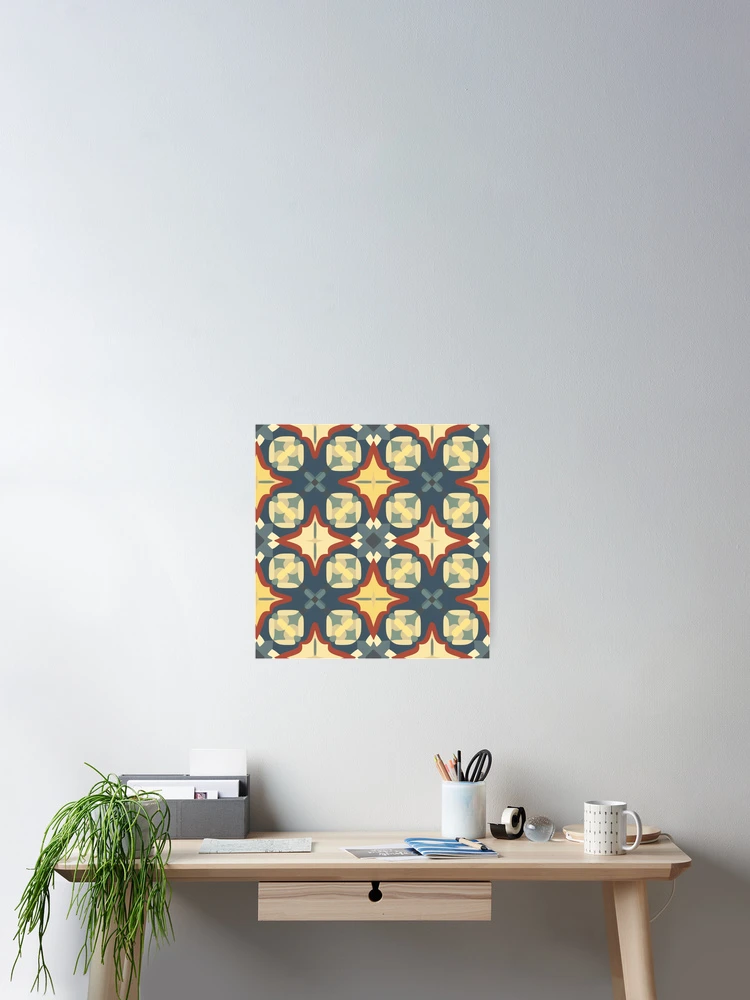 Thumbnail 2 of 3, Poster, Inlay Style Pattern designed and sold by SideSignal.