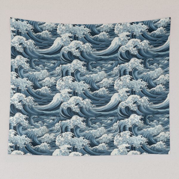 Artikelvorschau, Japanisches Wellendesign entworfen und verkauft von NuttyCottage.