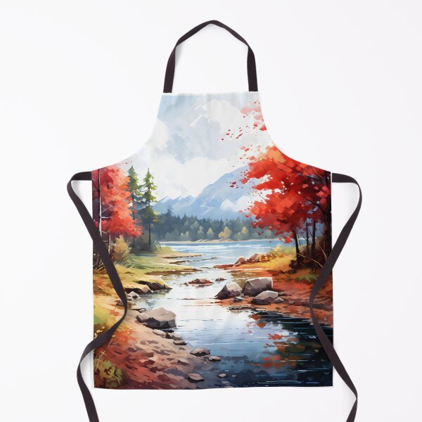 Item preview, Autumn Serenity: A Peaceful Lake in Watercolor designed and sold by Shirtastically.