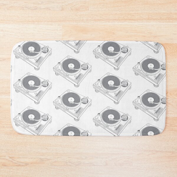 Item preview, DJ Turntable Retro Graphic Tee (Gray Lines) Analog / Music designed and sold by analogdigitalvz.