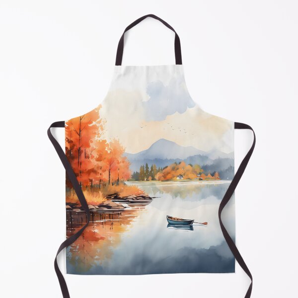 Item preview, Lake Lullaby: A Watercolor Autumn Scene designed and sold by Shirtastically.