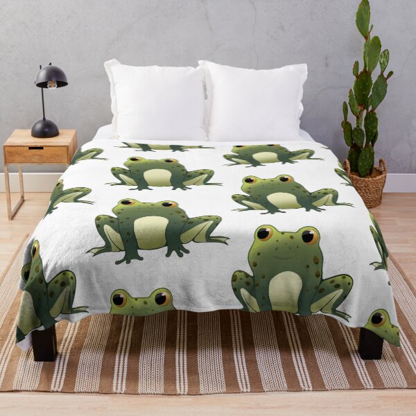 Item preview, Cute Green Pond Frog designed and sold by CreationsByBear.
