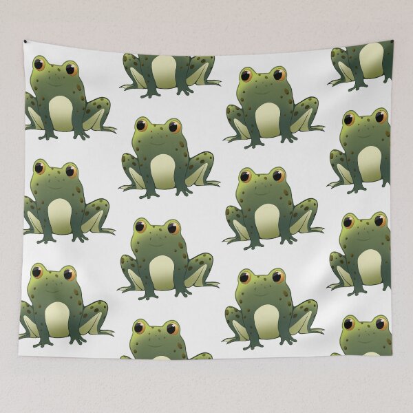 Item preview, Cute Green Pond Frog designed and sold by CreationsByBear.