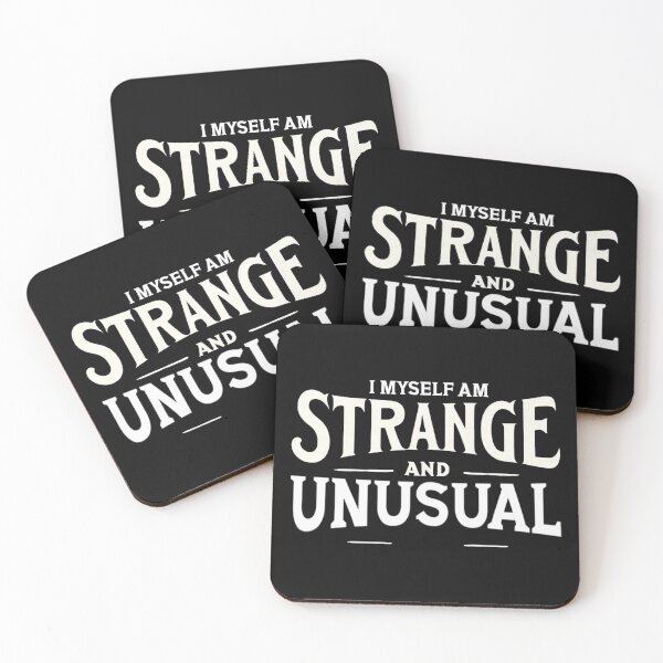Item preview, I Myself Am Strange And Unusual designed and sold by CreepyCornerArt.
