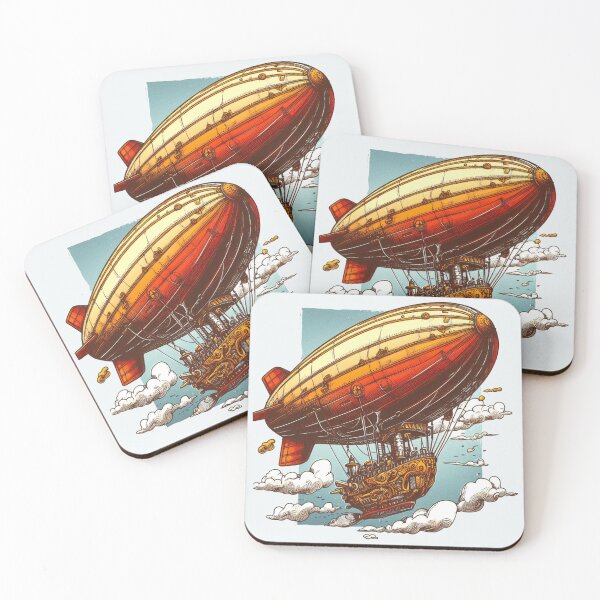 Item preview, Steampunk Fantasy Airship designed and sold by organicgal.