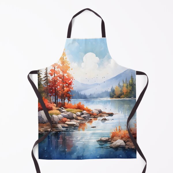 Item preview, Watercolor Whispers: A Serene Fall Lake designed and sold by Shirtastically.