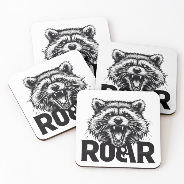 Item preview, Raccoon Roar Graphic Art designed and sold by OblakShop.