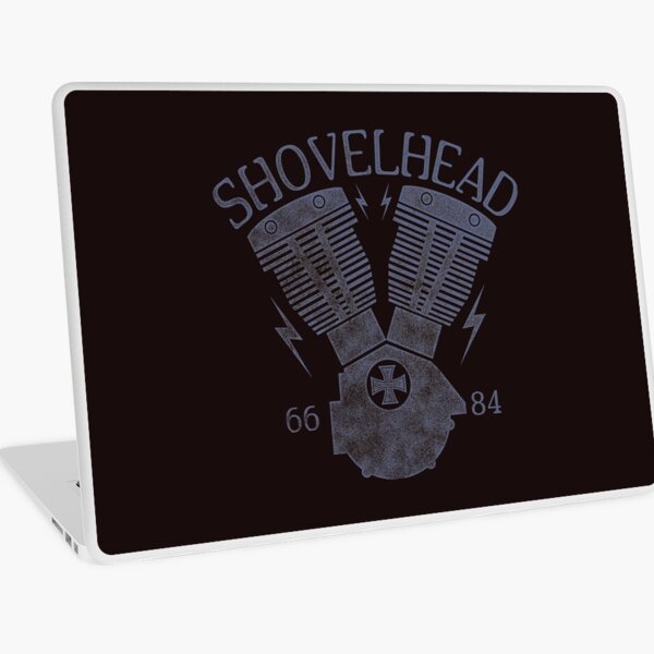 Shovelhead Motorcycle Engine Laptop Skin