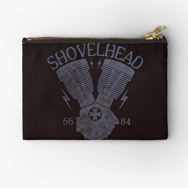 Shovelhead Motorcycle Engine Zipper Pouch