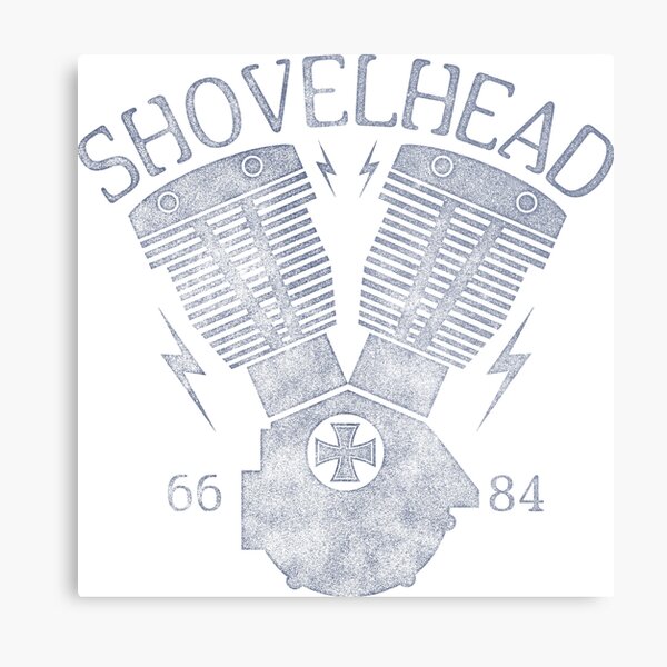 Shovelhead Motorcycle Engine Metal Print