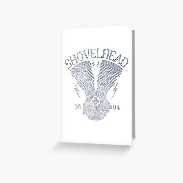 Shovelhead Motorcycle Engine Greeting Card