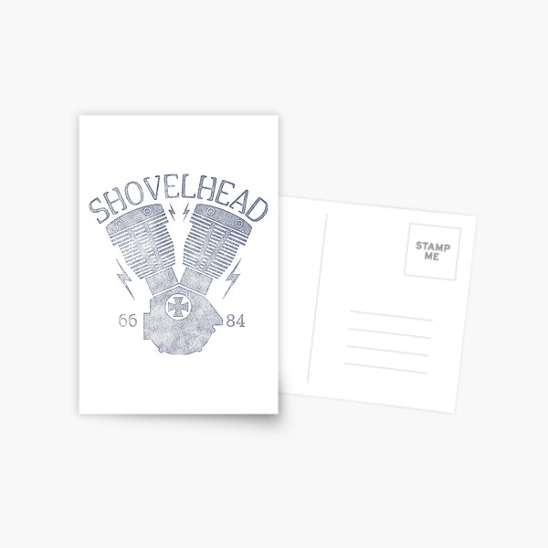 Shovelhead Motorcycle Engine Postcard